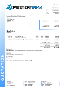 JTL-Wawi Druckvorlage - ENGLISCH  (Design 02) Angebot