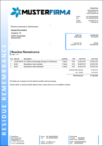 JTL-Wawi Druckvorlage - ENGLISCH  (Design 02) Lieferantenbestellerinnerung