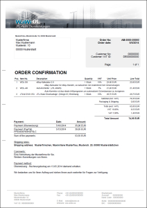 JTL-Wawi Druckvorlage - ENGLISCH  (Design 04) Auftrag