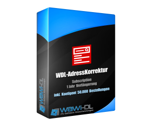 WDL-AdressKorrektur ... Subscription (1 Jahr / inkl. 50.000 Bestellungen)