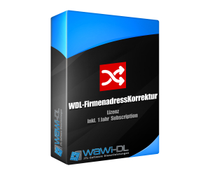 WDL-FirmenadressKorrektur (Add-On zu WDL-AdressKorrektur) ... Lizenz (1 Jahr)