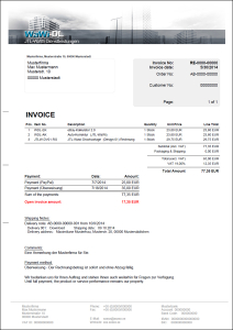 JTL-Wawi Druckvorlagen SET - ENGLISCH  (Design 01) STANDARD