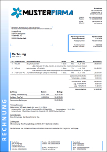 JTL-Wawi Druckvorlage  (Design 02) Rechnung