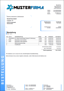 JTL-Wawi Druckvorlage  (Design 02) Lieferantenbestellung