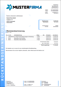 JTL-Wawi Druckvorlage  (Design 02) Lieferantenbestellerinnerung